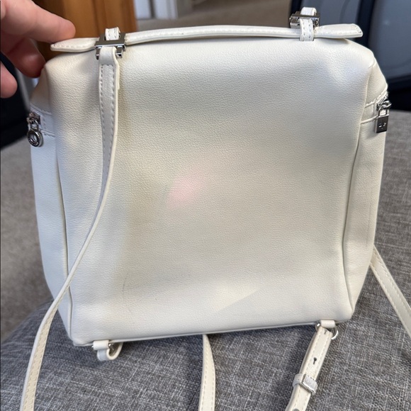 LORO PIANA BLACK GRAINED CALFSKIN LEATHER EXTRA POCKET BACKPACK - Picture 7 of 16